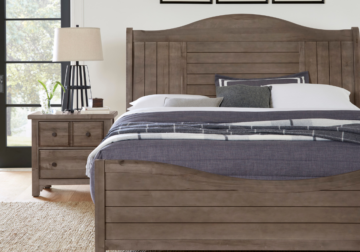 Alternative view of Cool Farmhouse Grey King Bedroom Set