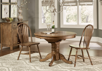 Alternative view of Carolina Crossing Antique Honey Dining Table