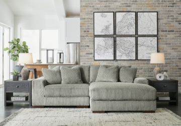 Lindyn Fog 2-Piece RAF Sofa Chaise