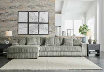 Lindyn Fog 3-Piece LAF Sofa Chaise