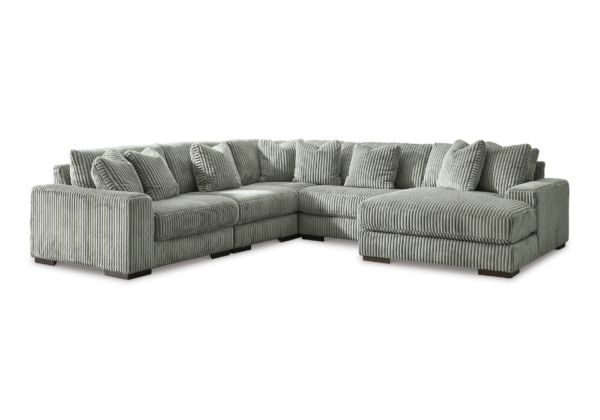 Lindyn Fog 5-Piece RAF Chaise Sectional - Image 2