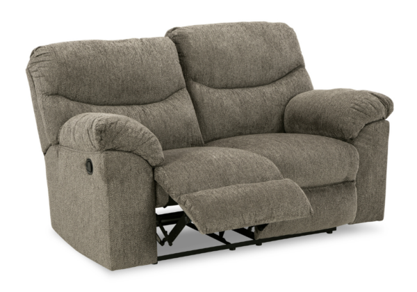 Alphons Putty Reclining Loveseat - Image 4