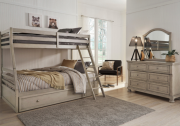 Lettner Twin/Full 3-Piece Storage Bunk Bed Set