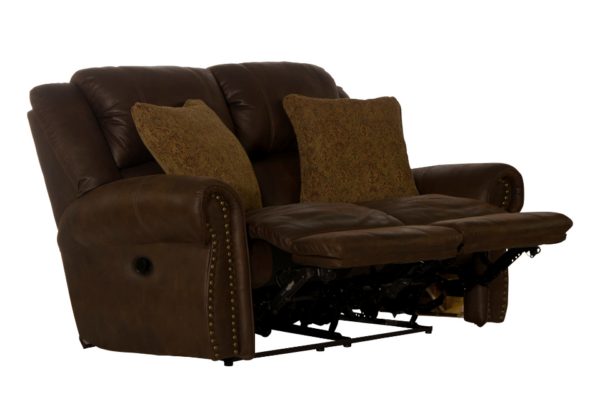Pickett Tobacco Reclining Loveseat - Image 3