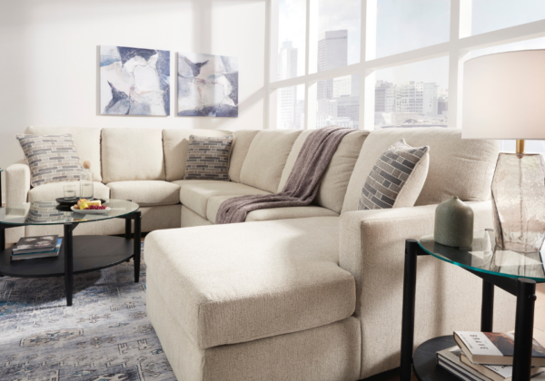 Edenfield Linen 3-Piece RAF Chaise Sectional - Image 5