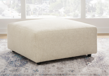 Edenfield Linen Oversized Accent Ottoman