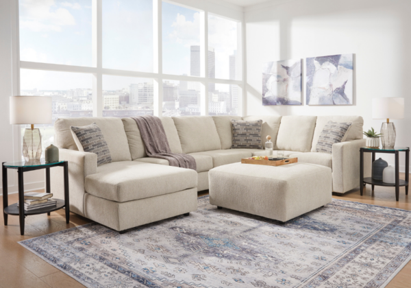 Edenfield Linen 3-Piece LAF Chaise Sectional - Image 2