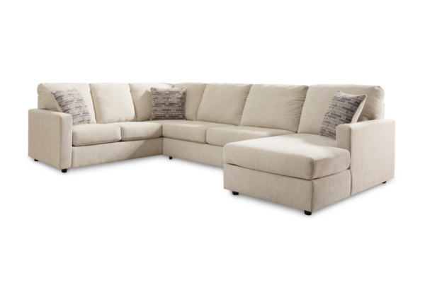 Edenfield Linen 3-Piece RAF Chaise Sectional - Image 6
