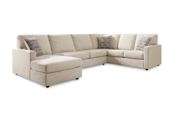 Edenfield Linen 3-Piece LAF Chaise Sectional - Image 6