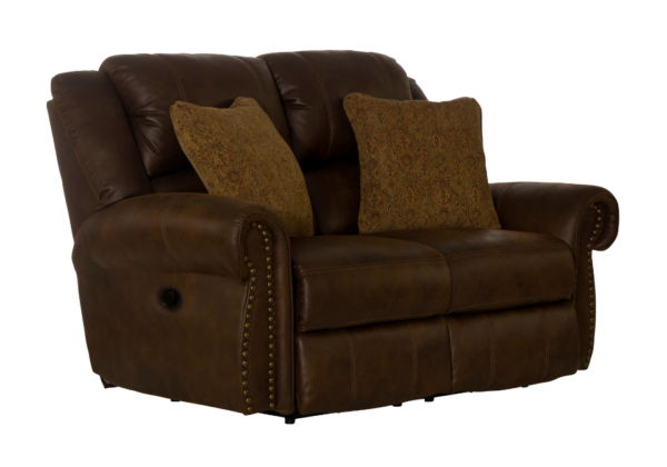 Pickett Tobacco Reclining Sofa Set - Image 4