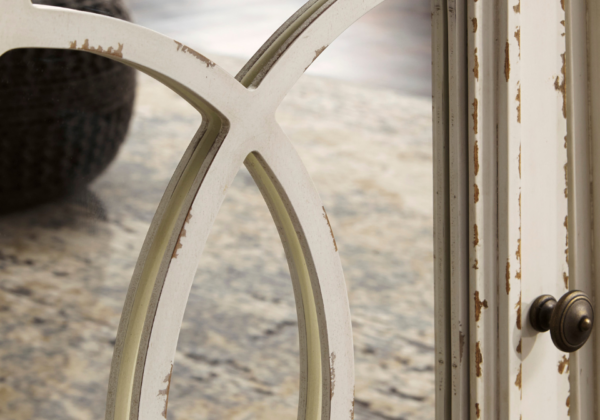 Realyn Chipped White Extra Large TV Stand - Image 4