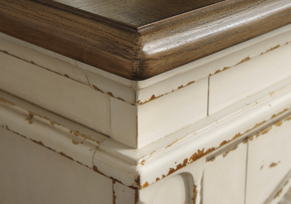 Realyn Chipped White Extra Large TV Stand - Image 5