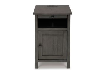 Alternative view of Treytown Gray Chairside End Table