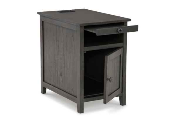 Treytown Gray Chairside End Table - Image 3