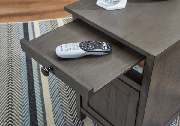 Treytown Gray Chairside End Table - Image 5