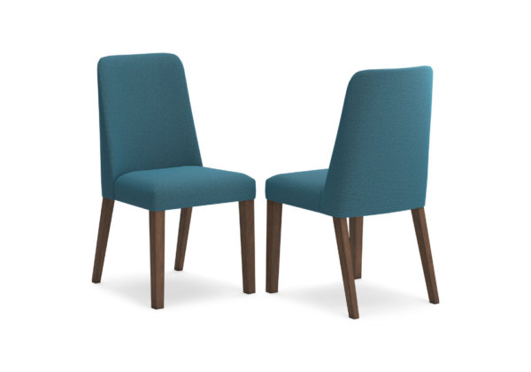 Lyncott 5-Piece Dining Set with Blue Chairs - Image 4