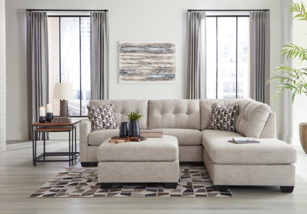 Mahoney Pebble 2-Piece RAF Chaise Sectional - Image 2