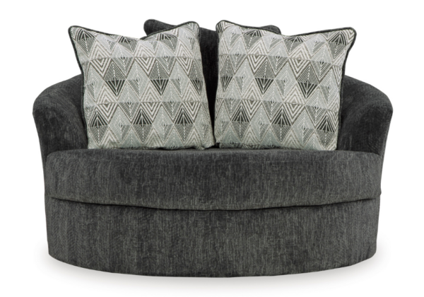 Biddeford Oversized Swivel Accent Chair - Image 3