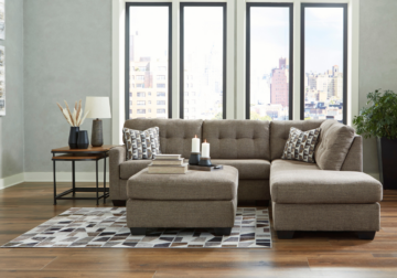 Alternative view of Mahoney Chocolate 2-Piece RAF Chaise Sectional
