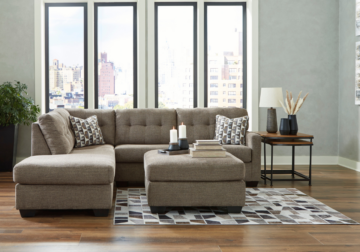 Alternative view of Mahoney Chocolate 2-Piece LAF Chaise Sectional