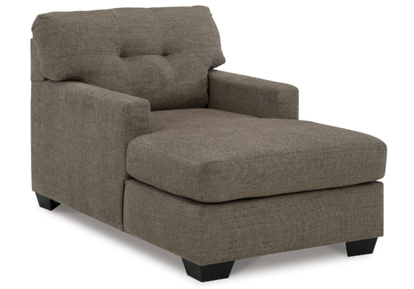 Mahoney Chocolate Chaise - Image 2