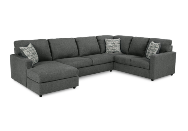 Edenfield Charcoal 3-Piece LAF Chaise Sectional - Image 2