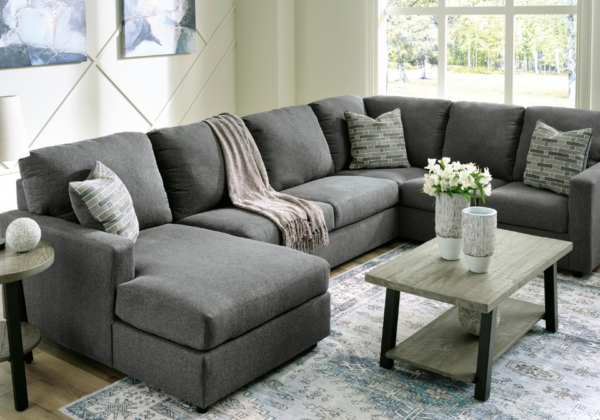 Edenfield Charcoal 3-Piece LAF Chaise Sectional - Image 3