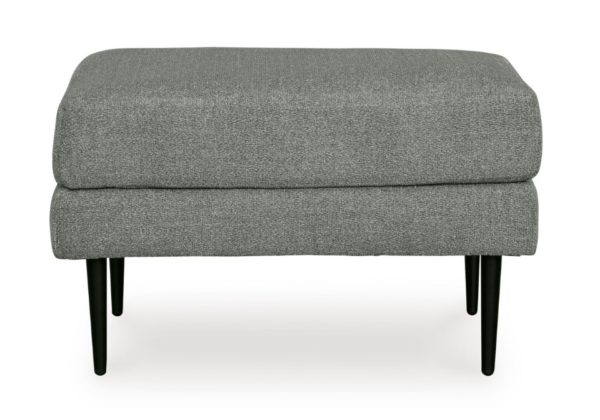 Hazela Charcoal Ottoman - Image 2