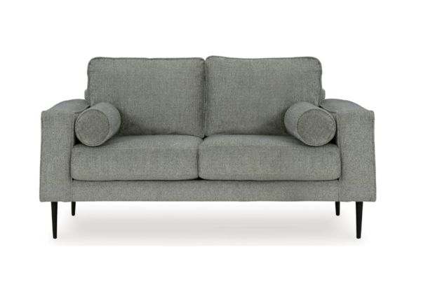 Hazela Charcoal Loveseat - Image 2