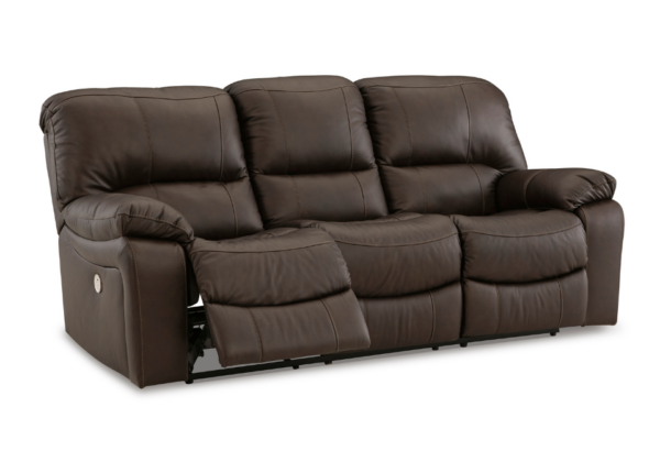 Leesworth Brown Power Reclining Sofa - Image 3