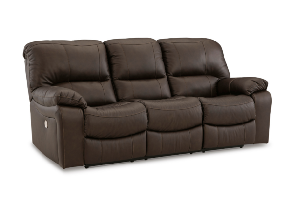 Leesworth Brown Power Reclining Sofa - Image 2