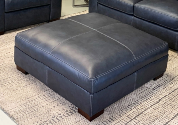 Livorno Van Basten Cobalt Ottoman