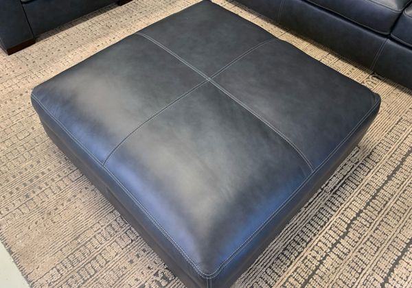 Livorno Van Basten Cobalt Ottoman - Image 2
