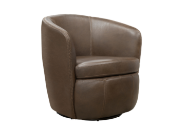 Derby Dark Brown Swivel Club Chair