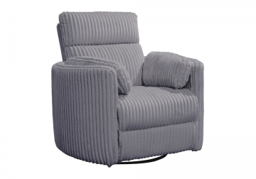 Max Gray Power Swivel Glider Recliner