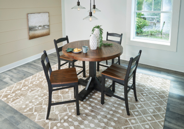 Valebeck 5-Piece Counterheight Dining Set