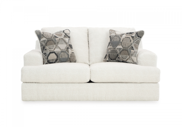 Karinne Linen Loveseat - Image 3