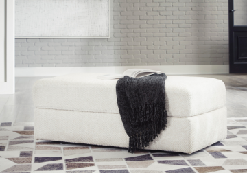 Karinne Linen Oversized Ottoman