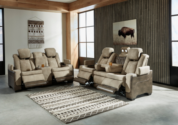 Next-Gen Durapella Sand Power Reclining Sofa Set - Image 2