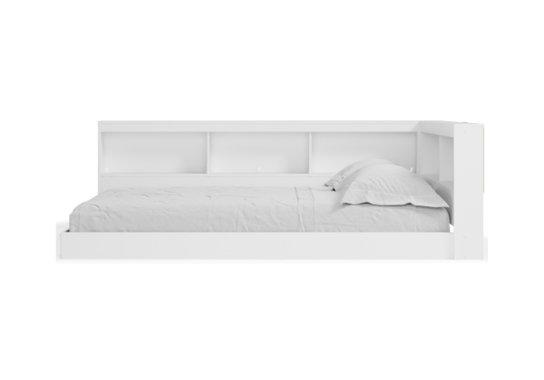 Piperton White Full Bookcase Storage Bed - Image 4