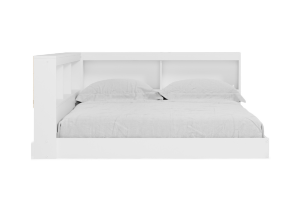 Piperton White Full Bookcase Storage Bed - Image 5