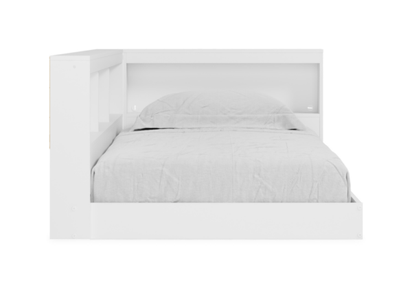 Piperton White Twin Bookcase Storage Bed - Image 5