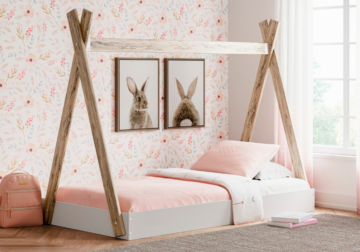 Piperton White Twin Tent Bed
