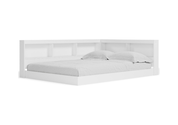 Piperton White Full Bookcase Storage Bed - Image 3