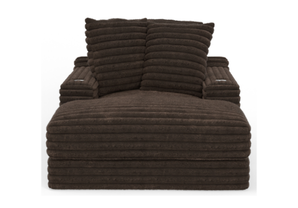 Comfrey Chocolate Chaise - Image 3
