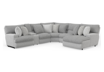 Alternative view of Abraxas Moonstruck 6pc Power Reclining Sectional