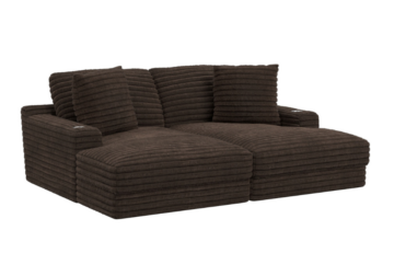 Comfrey Chocolate 2pc Sectional