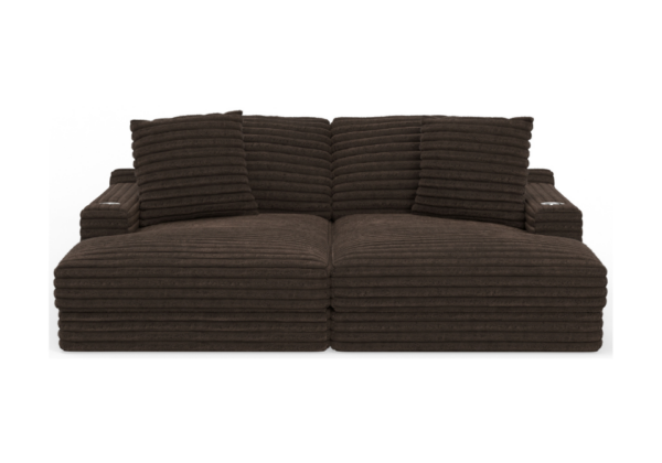 Comfrey Chocolate 2pc Sectional - Image 2