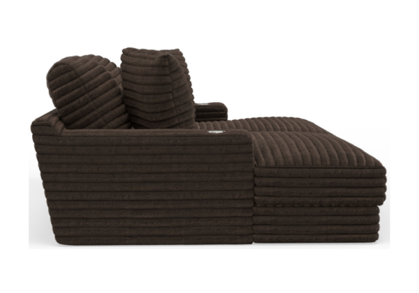 Comfrey Chocolate 2pc Sectional - Image 3