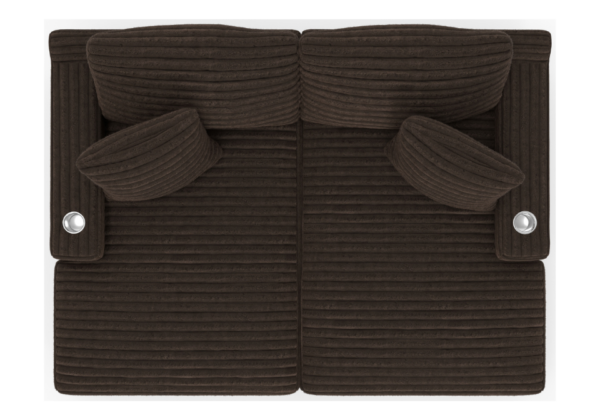 Comfrey Chocolate 2pc Sectional - Image 4